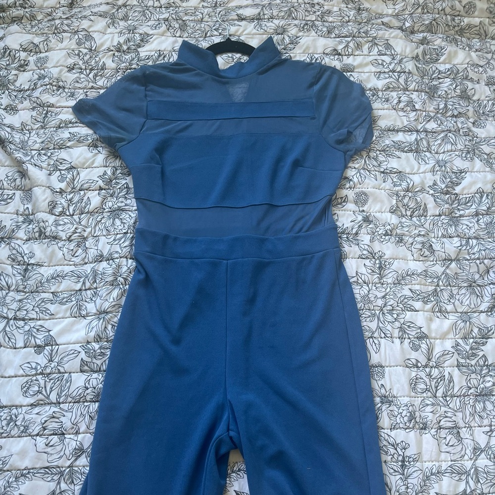Haute Monde Navy Jumpsuit